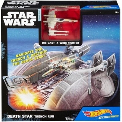 Mattel Hot Wheels Star Wars Death Star Trench Run X-Wing Fighter Set