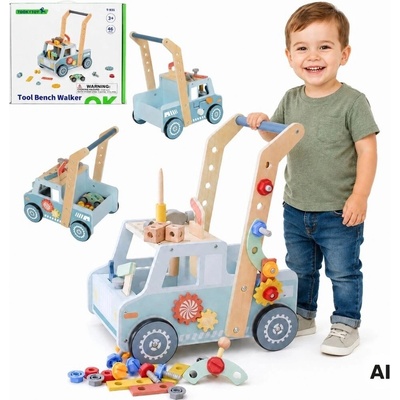 Tooky Toy Chodítko a aktivity pult s náradím 2v1