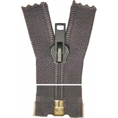 Spirálový zip, dělitelný - 70cm - šedo-modrý - Koh-i-noor - BALENÍ 10 ks