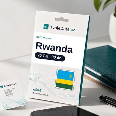 eSIM Rwanda 20 GB / 29 dní