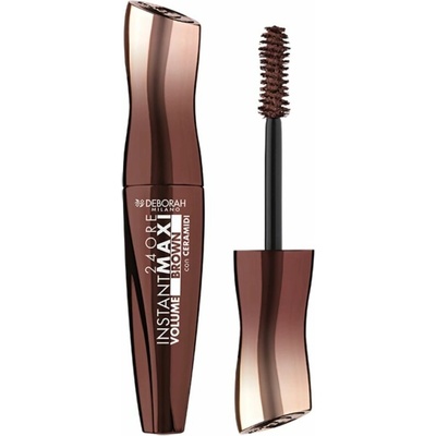 Deborah Milano hnědá řasenka pro maximální objem řas s ceramidy Brown 12 ml