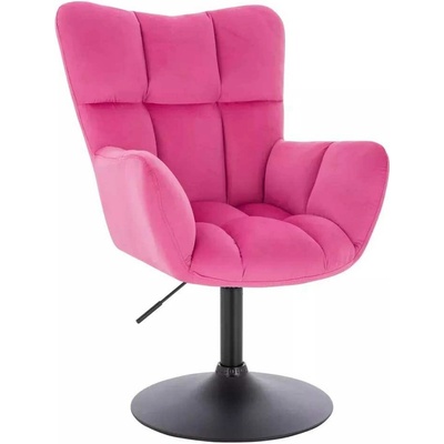 LuxuryForm Design Aurora velur na čiernom tanieri tmavoružové