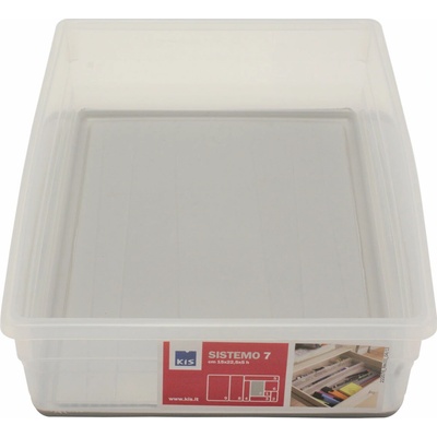 Organizér Curver® SISTEMO 7, priesvitný/sivý, 15,5x22,5x5 cm, do zásuvky