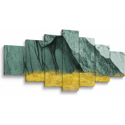 Obraz - Smaragdové hory N⁰2, sedemdielne 210x100 cm