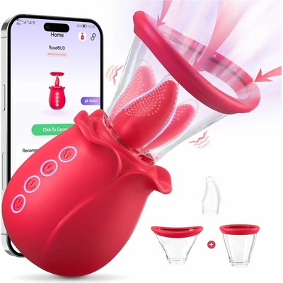 SuperLove Ultimate Smart Tongue Licking Sucking Vibrating Toy with App