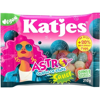 Katjes Astro Queen of Stars sauer 210 g