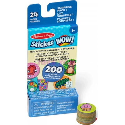 M&D Samolepky Sticker WOW! náplň s mini knížkou Překvapení
