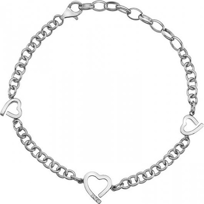 Hot Diamonds strieborný náramok Love DL564