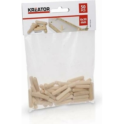 PowerPlus KRT110101 - Truhlářské kolíčky 6 x 30 mm (50 ks)