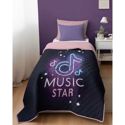 Detexpol přehoz na postel Music Star 170 x 210 cm