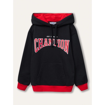 Champion Winkiki Kids Wear mikina s kapucí černá