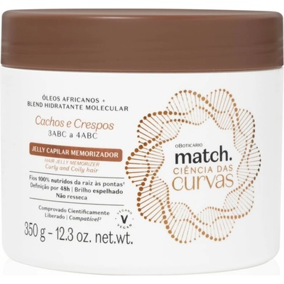 oBoticário Match gél pre kučeravé vlasy 350 g