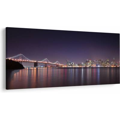 Obraz pohľadu na San Francisco, California, jednodielne 250x125 cm