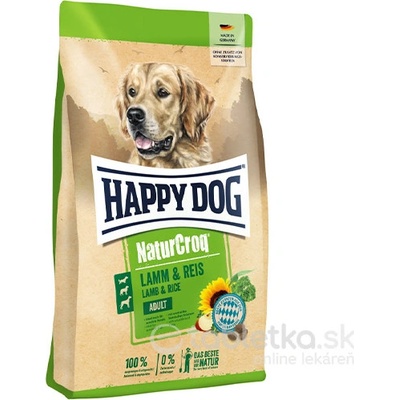 Happy Dog Premium Naturcroq jahňacina & ryža 4 kg