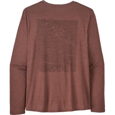 Patagonia Men's Long-Sleeved Capilene Cool Daily Graphic shirt Strataspire Dulse Mauve X-Dye