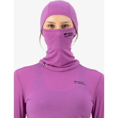 Kukla Mons Royale Santa Rosa Merino Flex 200 Balaclava - purple bolt