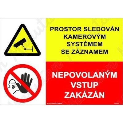 Manutan Prostor sledován kamerovým systémem se záznamem, plast 420 x 297 x 2 mm A3