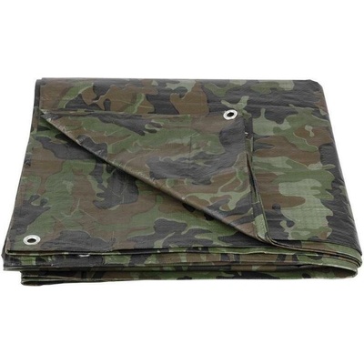 Strend Pro plachta Tarpaulin Khaki 8x12m, 80 g/m, oliva/kamufláž
