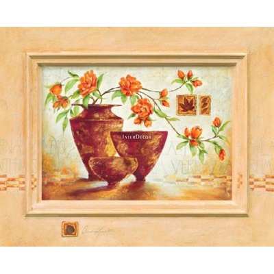 Květiny ve váze 1 deska 50x40