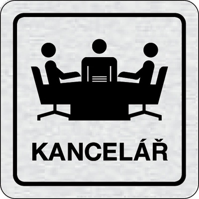 B2B Partner Nalepovací cedulka na dveře - Kancelář (s obrázkem)