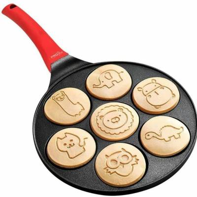 MG Pancakes Pánev na palačinky Animals 26,5 cm, černá/červená LOG223491