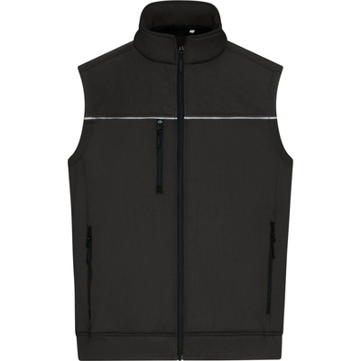 James & Nicholson Hybridní pracovní vesta JN1867 Carbon