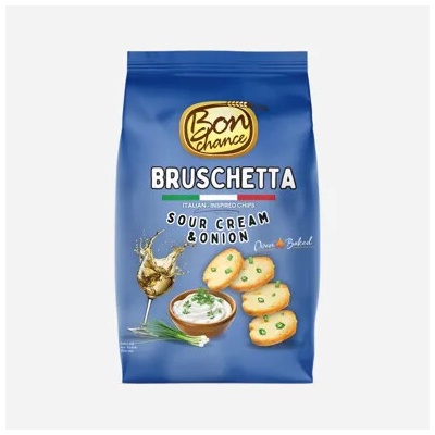 Bon Chance Bruschetta chipsy zakysaná smetana a jarní cibulka 70 g
