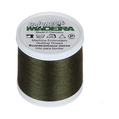 Vyšívací nitě PES Madeira Polyneon (400m) barva 1795 deep green