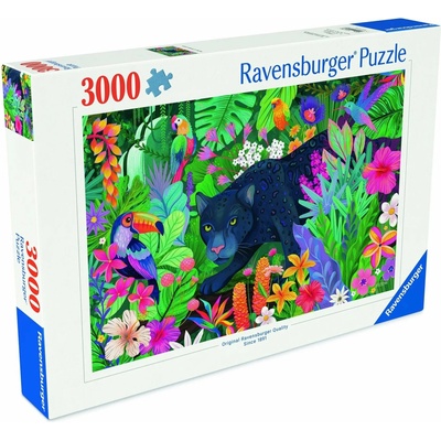 Ravensburger Panter v rozkvetlé džungli 3000 dielov