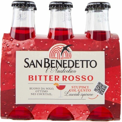 San Benedetto nealkoholický aperitív Bitter Rosso 6 x 100 ml