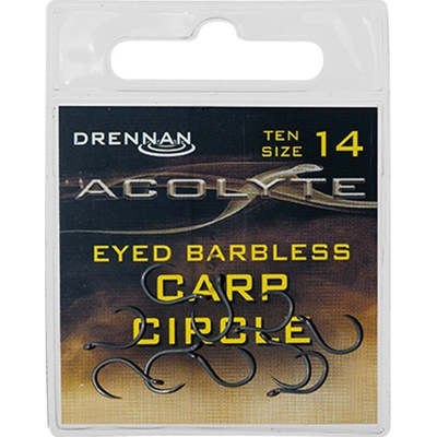 Drennan háčky Acolyte Carp Circle Barbless vel.14