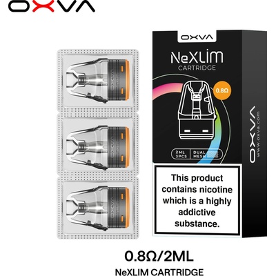 OXVA NeXLIM CL Pod 2ml cartridge odpor 0,8ohm 3ks