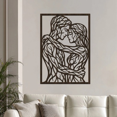 dřevo života Dřevěný obraz MY Zvolte rozměr šxv (cm): 43x60, Zvolte barvu dekoru: Wenge