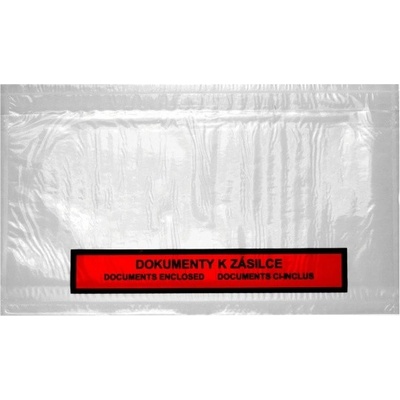 PE obálka na dokumenty - samolepící 220x120mm / S POTISKEM