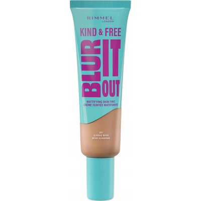 Rimmel London Kind & Free Blur It Out Mattifying Skin Tint 201 Classic Beige 30 ml