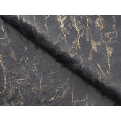 Škodák Dekorační látka MARBLE - tmavě šedá - metráž šířka 280 cm