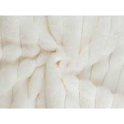Kožešina s pruhy / imitace činčily Varianta: 2 Off White, Balení: 1 m