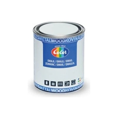 Color email farba vrchná na drevo aj kov 3,5L Čierna matná 1999