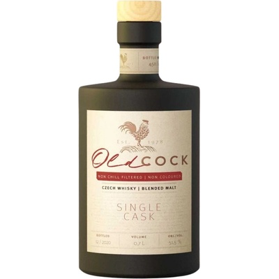 Old Cock blended malt whisky single cask 51,5% 0,5 l (holá láhev)