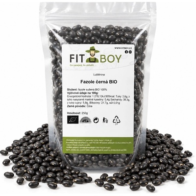 Fitboy Fazole černá BIO 250 g