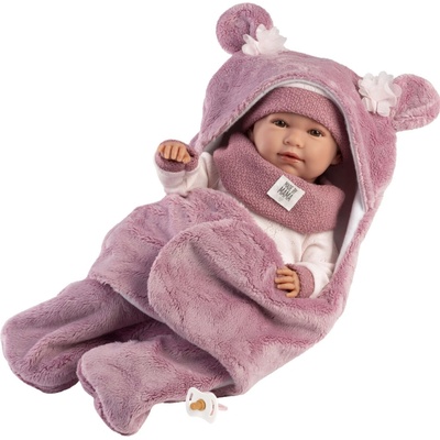 Llorens 74130 New Born Realistické se zvuky 42 cm