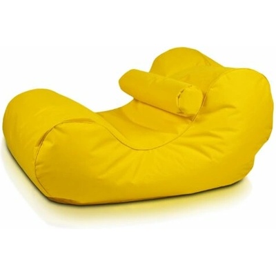 TiaHome Sedací vak Ležadlo XL polyester Žltá