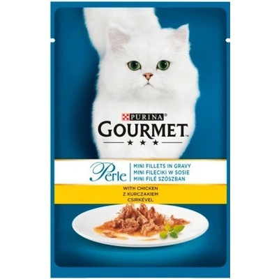 Purina Gourmet Perle Mini filety krmiva v omáčke s kuracím mäsom 85 g