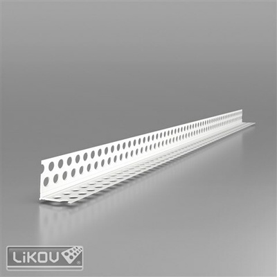 LIKOV Lišta PVC rohová s hranou a flexibilními rameny G-LHF PVC 24/24mm, délka 3m