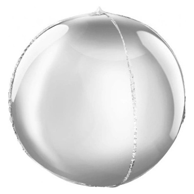 Godan Fóliový balónik guľa strieborná 40 cm