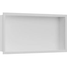 CERANO - Zápustná polička/nika s okrajom do obkladu - biela matná - 60x30x10 cm