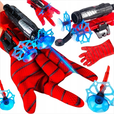 Toys Spiderman rukavice raketomet pavučinové šipky střílecí rukavice Spidermana