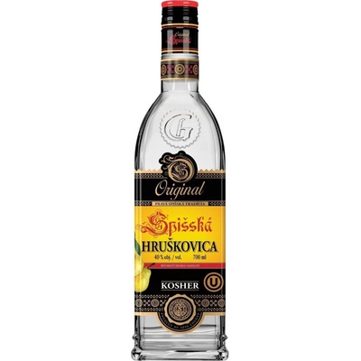 Kosher Spišská Original Hruškovica 40% 0,7 l (čistá fľaša)