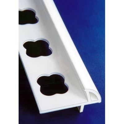 Profin Lišta P R bílá 2,5m/ 8mm