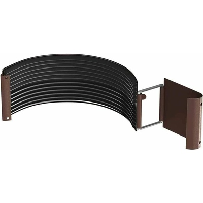 Bilka Žľabová spojka 125 mm lesklá RAL 8017 hnedá